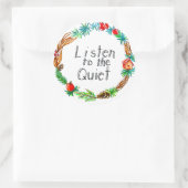 静聞かなステッカーシートへ ラウンドシール (バッグ)