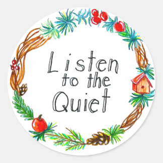 静聞かなステッカーシートへ ラウンドシール