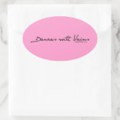 静脈で踊る 楕円形シール (バッグ)