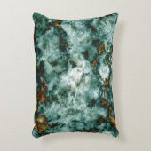 静脈との緑の大理石の質 アクセントクッション (正面(垂直))