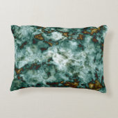 静脈との緑の大理石の質 アクセントクッション (裏面)