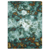 静脈との緑の大理石の質 クリップボード (裏面)