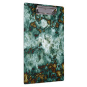 静脈との緑の大理石の質 クリップボード (右)