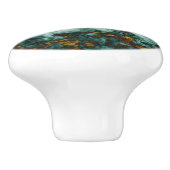 静脈との緑の大理石の質 セラミックノブ (側面)