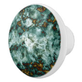 静脈との緑の大理石の質 セラミックノブ (右)