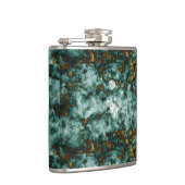 静脈との緑の大理石の質 フラスク (右)