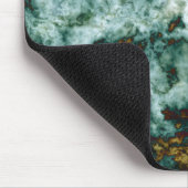 静脈との緑の大理石の質 マウスパッド (コーナー)