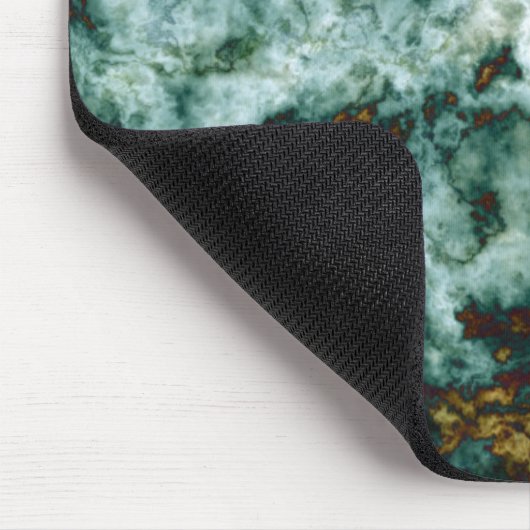 静脈との緑の大理石の質 マウスパッド (コーナー)