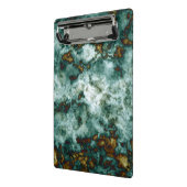 静脈との緑の大理石の質 ミニクリップボード (アングル2)