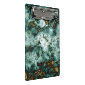 静脈との緑の大理石の質 ミニクリップボード (アングル)