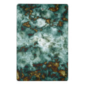 静脈との緑の大理石の質 ミニクリップボード (裏面)