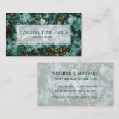 静脈との緑の大理石の質 名刺 (正面/裏面)