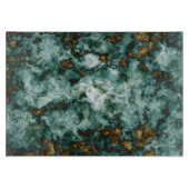 静脈のある緑の大理石のテクスチャ カッティングボード (正面)