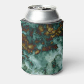 静脈のある緑の大理石のテクスチャ 缶クーラー (缶裏面)