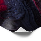 静脈の抽象芸術層 – エンボスアート ポスター (コーナー)