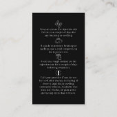 静脈内セラピー輸液アフターケアカード 名刺 (裏面)