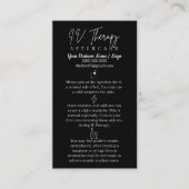 静脈内セラピー輸液アフターケアカード 名刺 (正面)