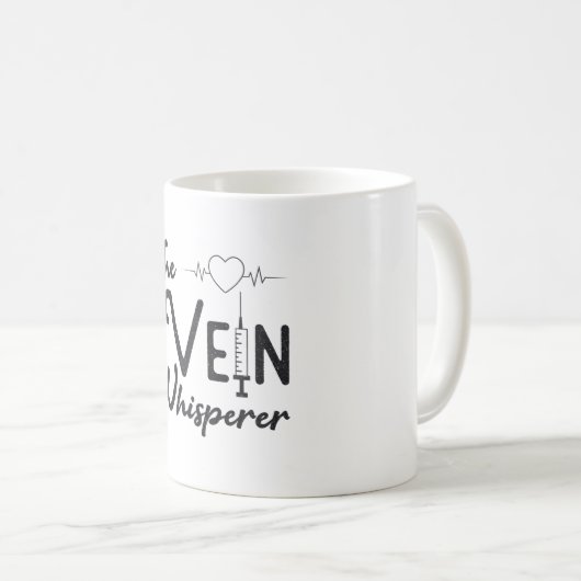 静脈内耳切開術ナース静脈切開術 コーヒーマグカップ (正面右)