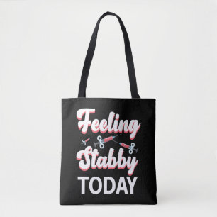 静脈切開ユーモア注射器が血静脈穿刺を引き出す トートバッグ