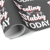 静脈切開ユーモア注射器が血静脈穿刺を引き出す ラッピングペーパー (ロールコーナー)