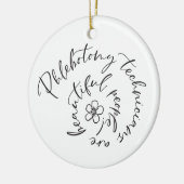 静脈切開工房の花 セラミックオーナメント (左)