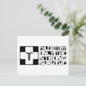 静脈切開生き延び ポストカード (スタンド正面)