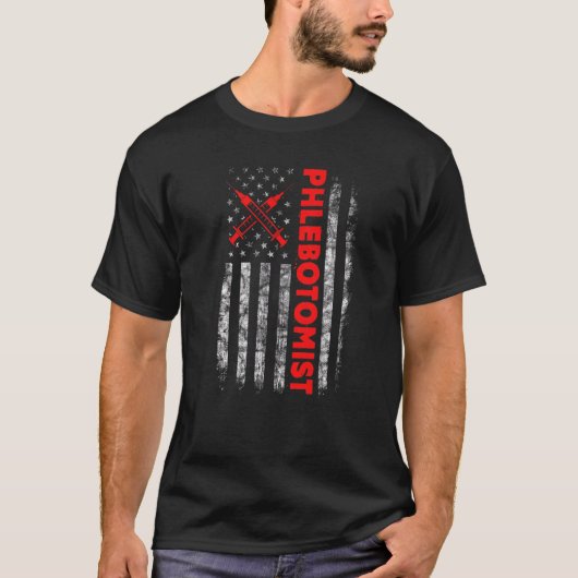 静脈切除技師フェルトミストナースUsa Ameri Tシャツ (正面)