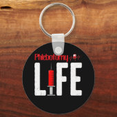 静脈切除術ライフことわざ – 静脈切除技師 キーホルダー (正面)