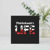 静脈吻合生命静脈切開注射器血ギフト 招待状 (スタンド正面)