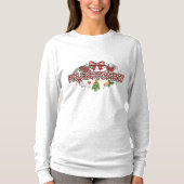 静脈採血師クリスマスロングスリーブ Tシャツ (正面)