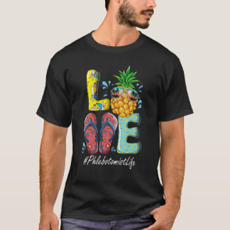 静脈採血師 こんにちは 夏 楽しい 最終登校日 Tシャツ
