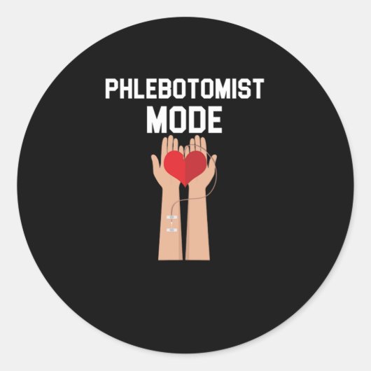 静脈注射モード血液静脈切開注射器ギフト ラウンドシール (正面)