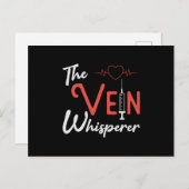 静脈穿刺者の静脈切開術ギフト ポストカード (正面/裏面)