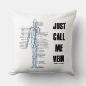 静脈系の循環ユーモアと呼んでくれ クッション (正面)