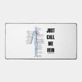 静脈系の循環ユーモアと呼んでくれ デスクマット (正面)