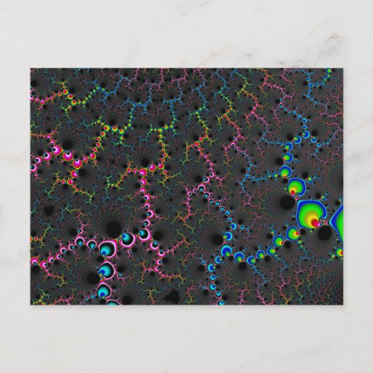 静脈 – フラクタルアート ポストカード (正面)