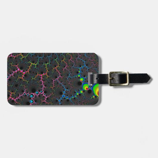 静脈 – フラクタルアート ラゲッジタグ (正面横)