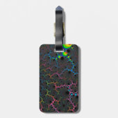 静脈 – フラクタルアート ラゲッジタグ (裏面縦)