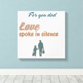 🖼️静話かに愛 – 心の壁 キャンバスプリント (インサイチュ (ウッドフロア))