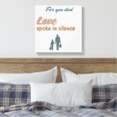 🖼️静話かに愛 – 心の壁 キャンバスプリント (インサイチュ (寝室))