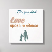 🖼️静話かに愛 – 心の壁 キャンバスプリント (正面)