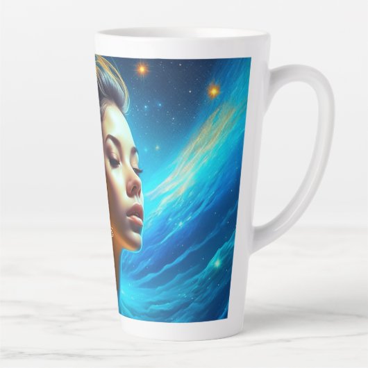 静話さ | Meditation Sevanial Art カフェラテマグ (右)