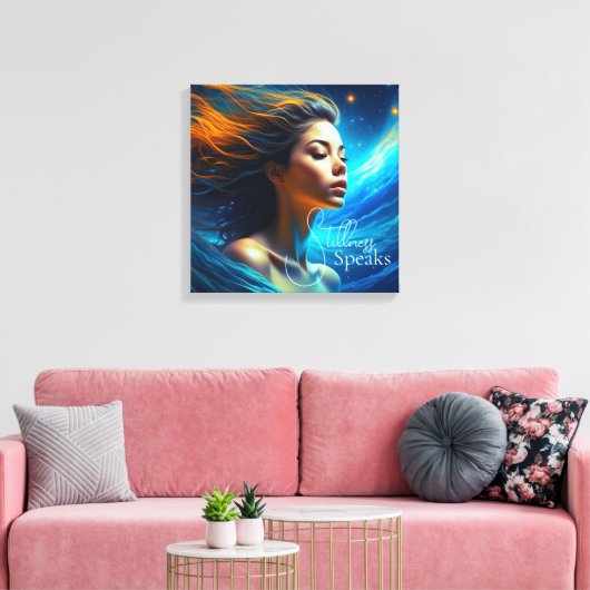 静話さ | Meditation Sevanial Art キャンバスプリント (インサイチュ (リビング))