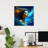 静話さ | Meditation Sevanial Art ポスター (ホームオフィス)