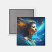 静話さ | Meditation Sevanial Art マグネット (正面/裏面)