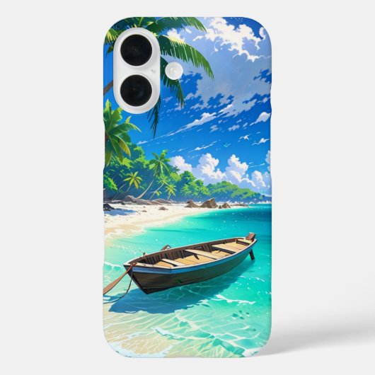 静謐なアニメ熱帯島 Case-Mate iPhoneケース (裏面)