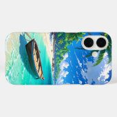 静謐なアニメ熱帯島 Case-Mate iPhoneケース (裏面 (横))