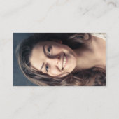 静謐なボホアートフロントカスタムフォトバック 名刺 (裏面)