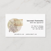 静謐なボホアートフロントカスタムフォトバック 名刺 (正面)