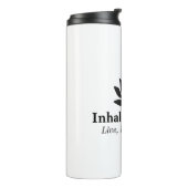 静謐なロータス:インヘール、エクヘールのインスピレーション タンブラー (回転左)